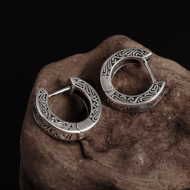 Boucles d'Oreilles Creoles Viking Nordique