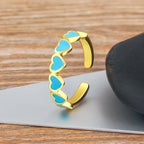 Prsten 6 srdcí Prsten pro ženy zlato