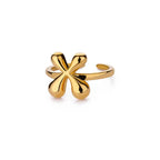 Justerbar personlig ring med initial x