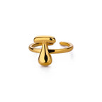 Justerbar personlig ring med initial t