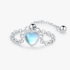 Prstenový prsten pro ženskou plodnost Měsíční kámen