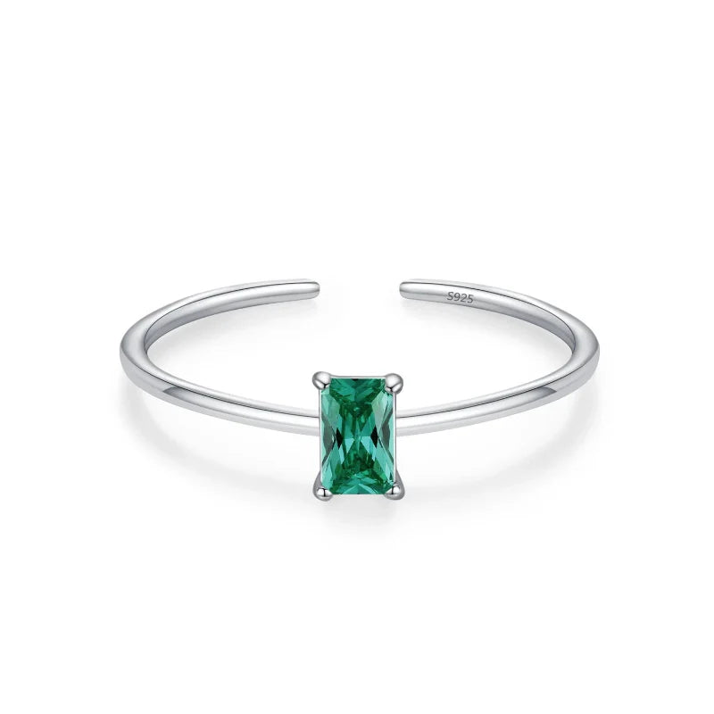 Bague Anneau en Zircon Coloré Pierre de Naissance