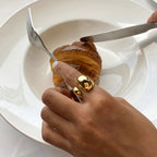 Ring med dobbelt dråbeform