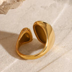 Ring med dobbelt dråbeform