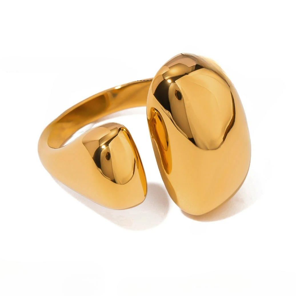 Ring med dobbelt dråbeform