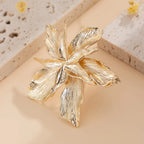 Ring Stor Blomst guld