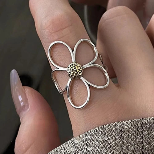 Ring Stor Elegant Blomst