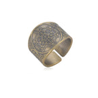 Herre Ring Metatron Kubus guld