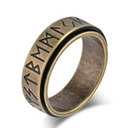 Viking Ring for Menn Anti-Stress Roterende Gull
