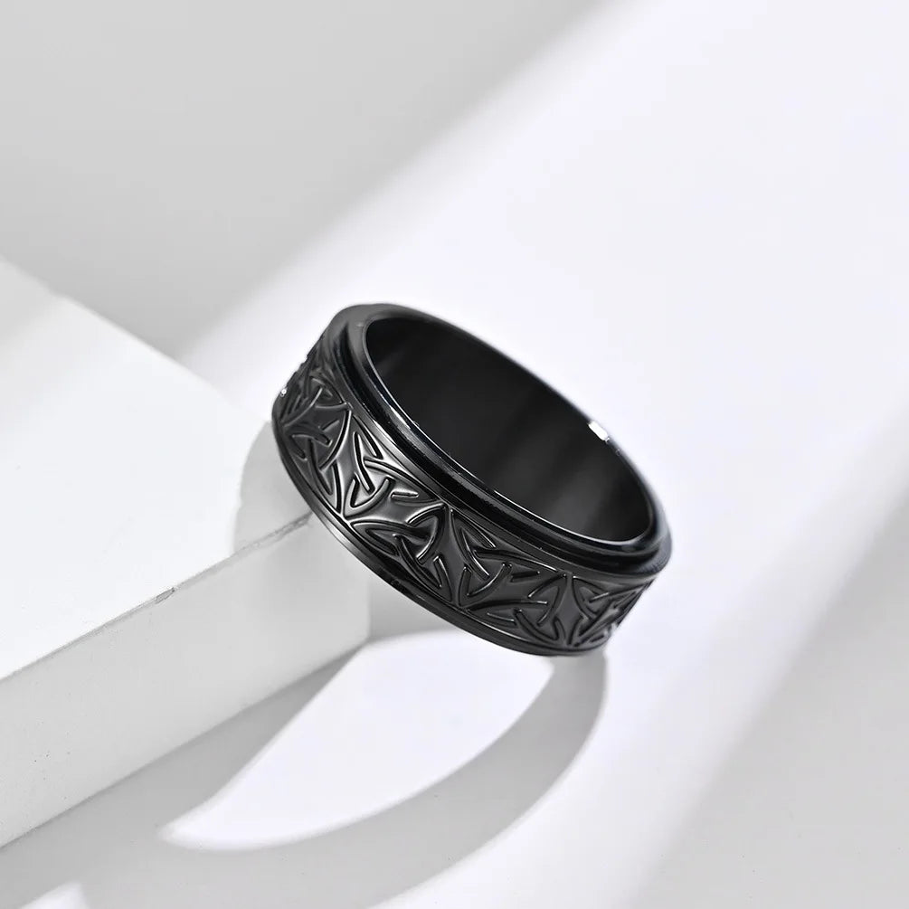 Viking Anti-Stress Ring til Mænd og Kvinder sort