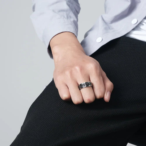 Viking Anti-Stress Ring til Mænd og Kvinder sølv