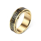 Viking Anti-Stress Ring til Mænd og Kvinder guld