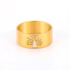 Evighed Livets Træ ring i guld