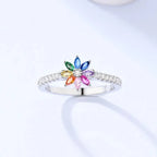 Regnbueblomst-ring
