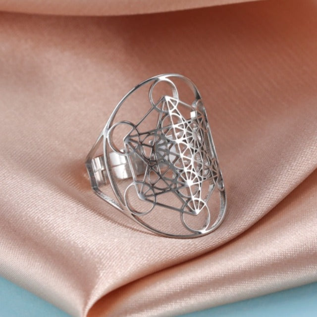 Ærkeengel Metatron ring i sølv