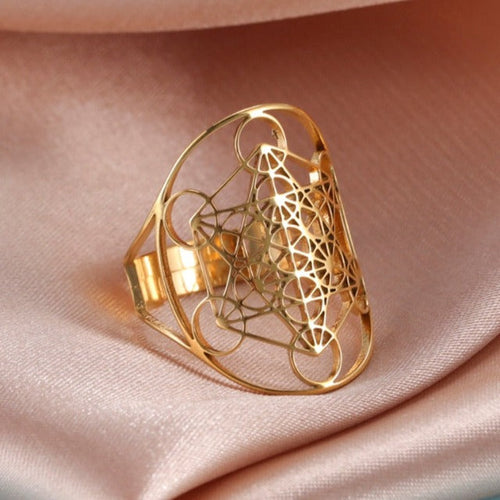 Ærkeengel Metatron ring i guld