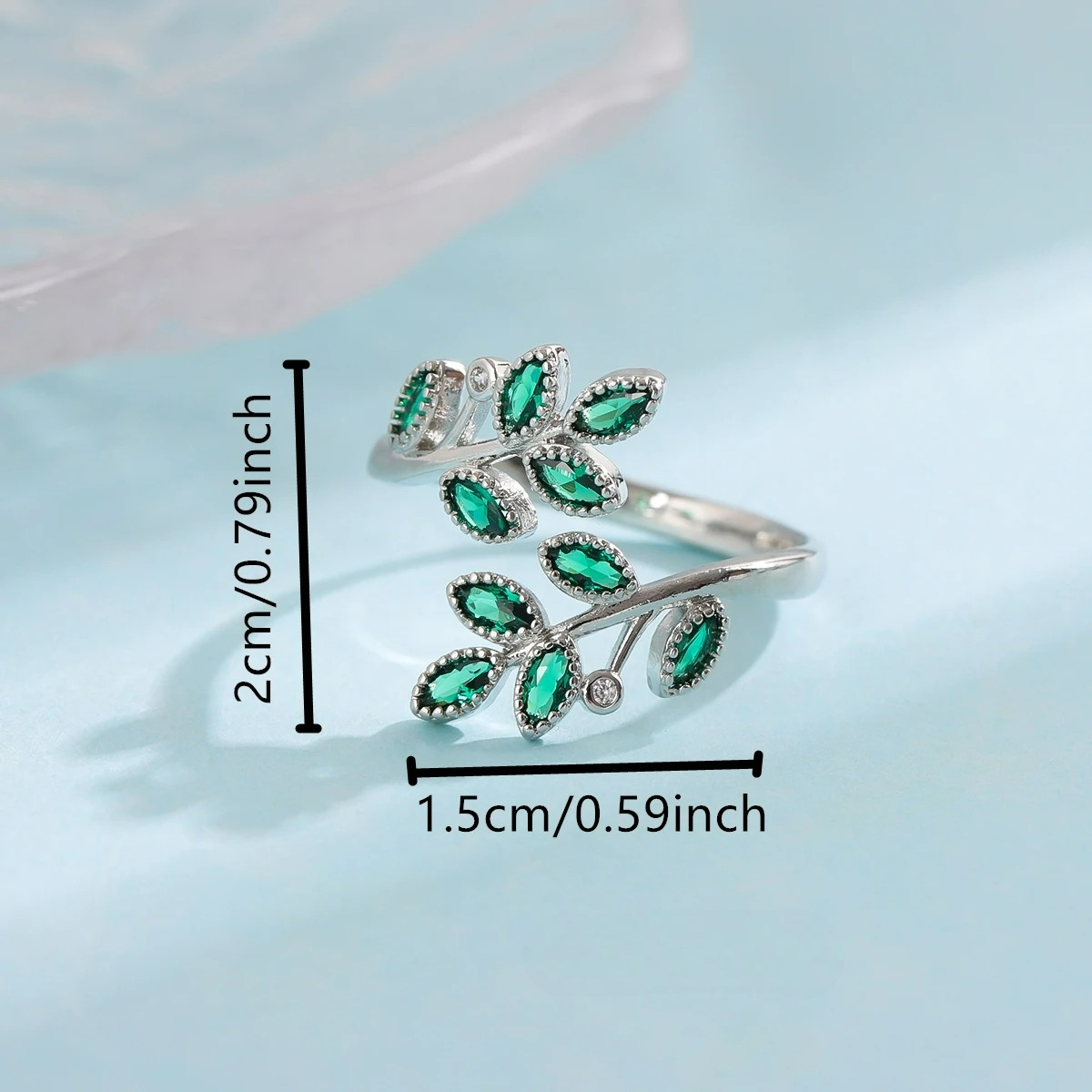 Ring med grønne høstløv