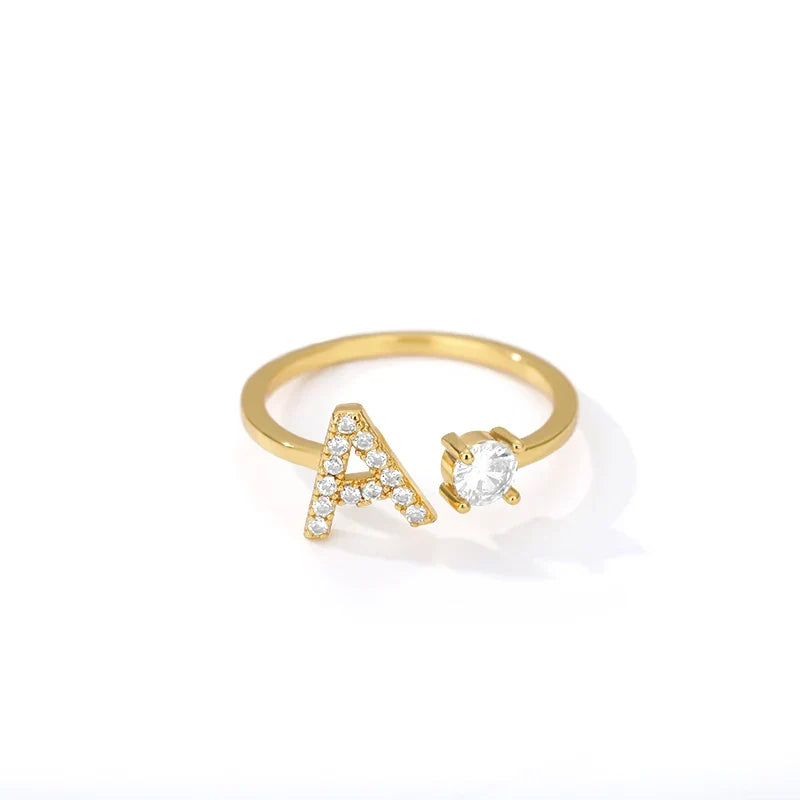 Personlig ring med initial a
