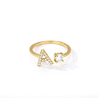 Personlig ring med initial a