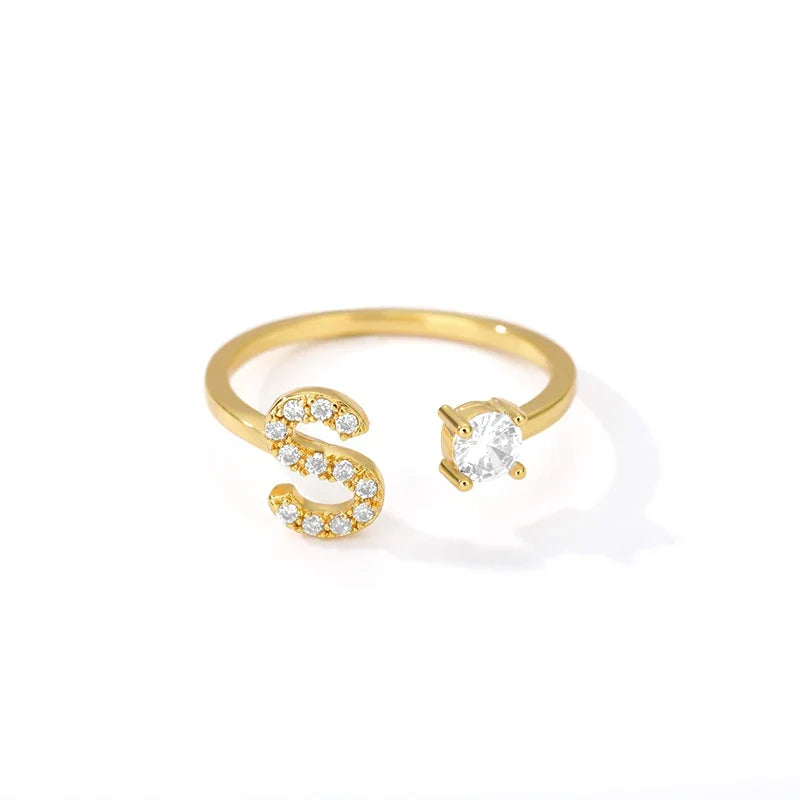 Personlig ring med initial s
