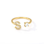 Personlig ring med initial s