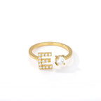 Personlig ring med initial e
