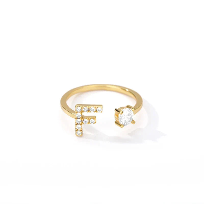 Personlig ring med initial f