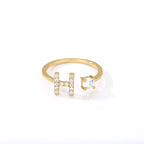 Personlig ring med initial h