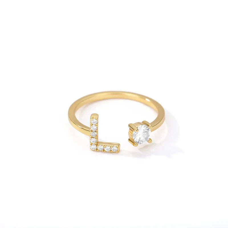 Personlig ring med initial l