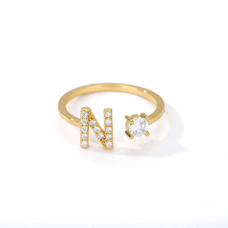 Personlig ring med initial n