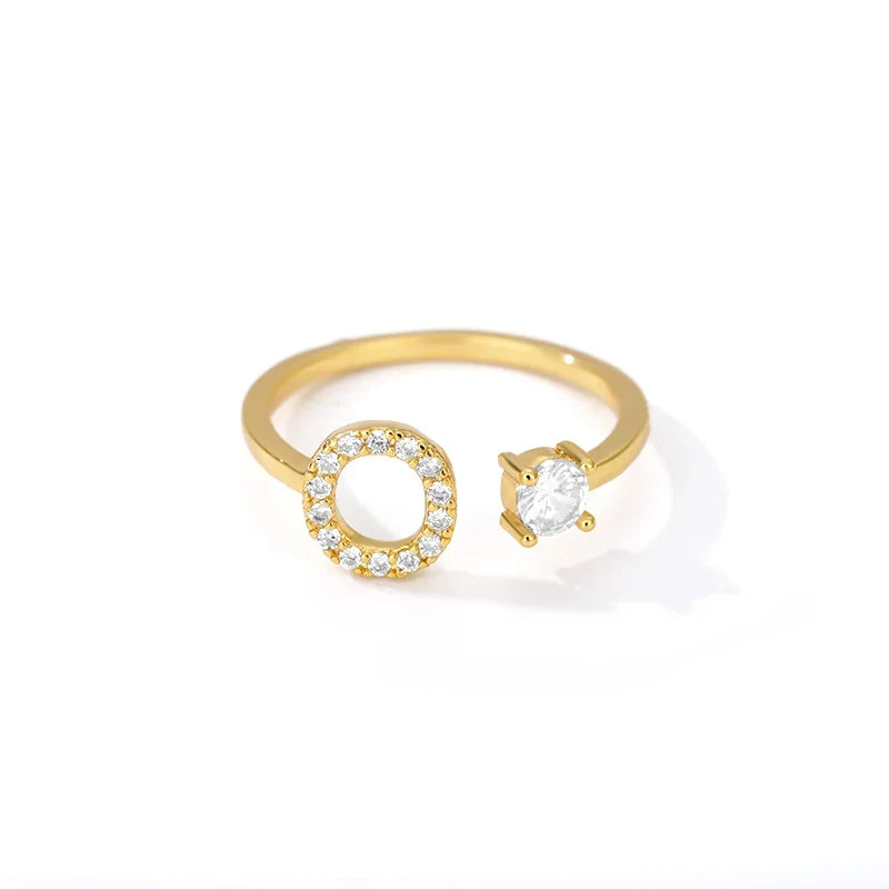 Personlig ring med initial o