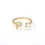 Personlig ring med initial p