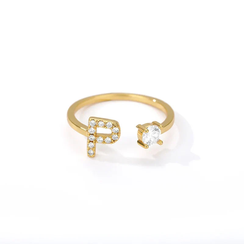 Personlig ring med initial p