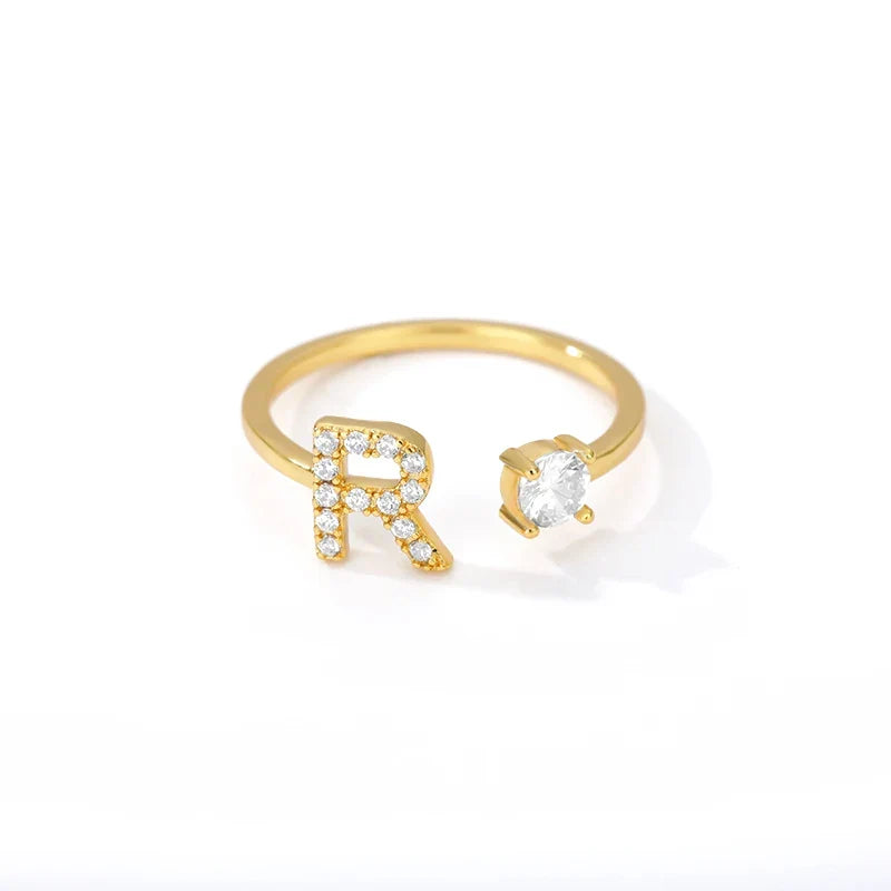 Personlig ring med initial r