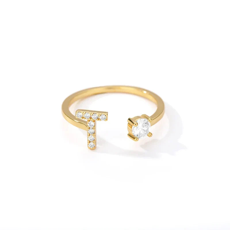 Personlig ring med initial t