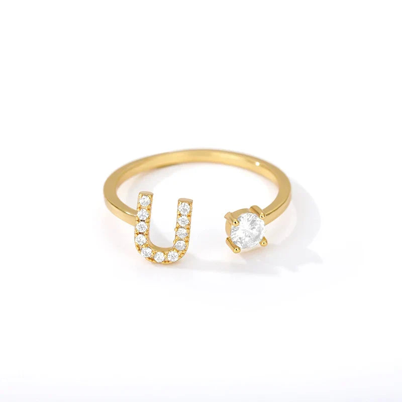 Personlig ring med initial u