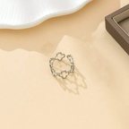 Prsten se čtyřlístky na štěstí stříbrný