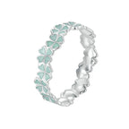 Ring med grønne firkløver