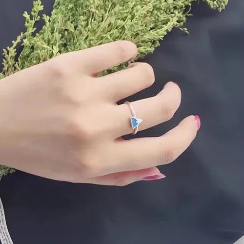 Ring med isbjergetrekant