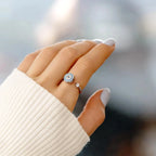 Prsten proti úzkosti s modrým řeckým tureckým okem Matiasma Mataki