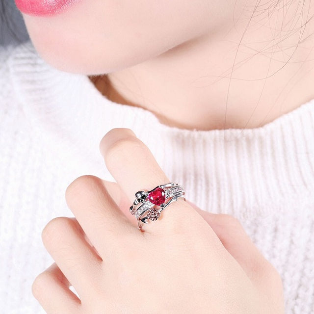 Sølv Kvindelig Kraniering Ring