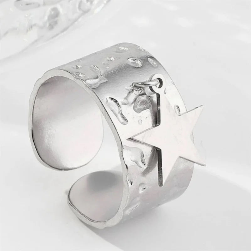 Bague de Charme Etoile pour Femme argent