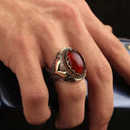 Bred ring for arabisk muslimsk mann rød