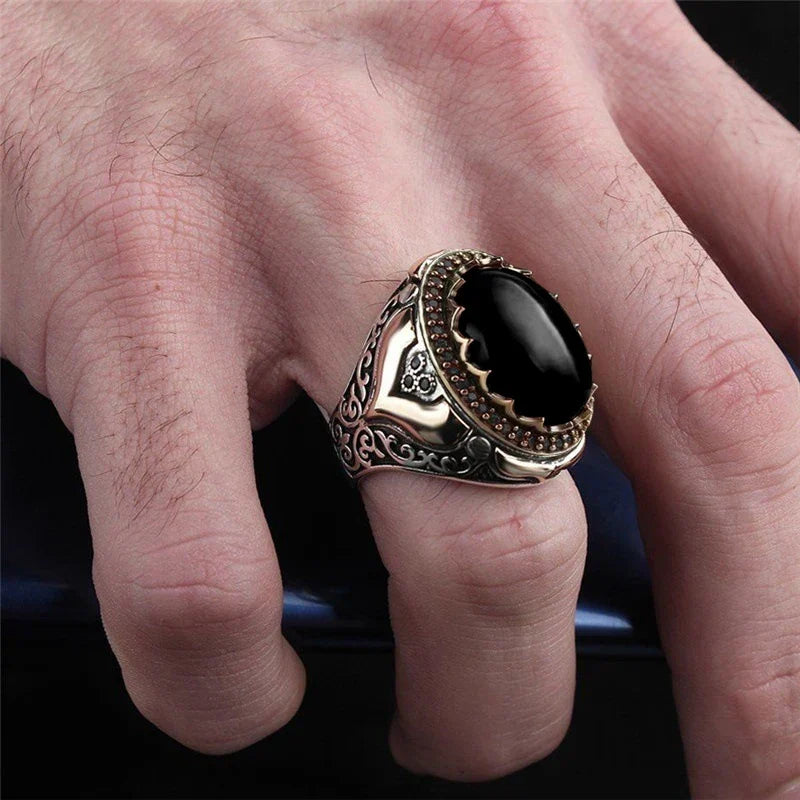 Bred ring for arabisk muslimsk mann svart