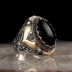 Bred ring for arabisk muslimsk mann svart