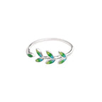 Elegant ring med laurbærblad
