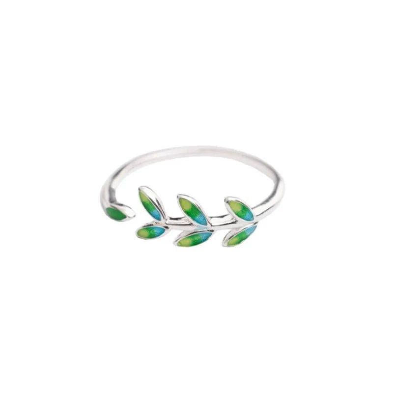 Elegant ring med laurbærblad