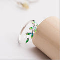 Elegant ring med laurbærblad