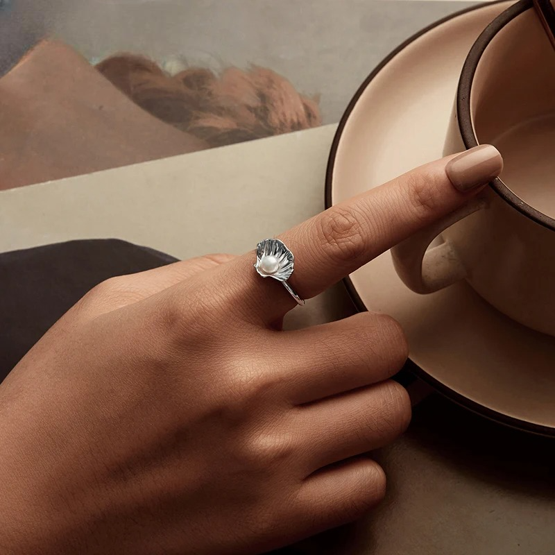 Bague Elégante Coquillage Coquille Saint-Jacques