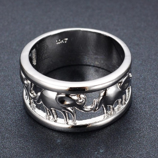 Elefant ring sølv